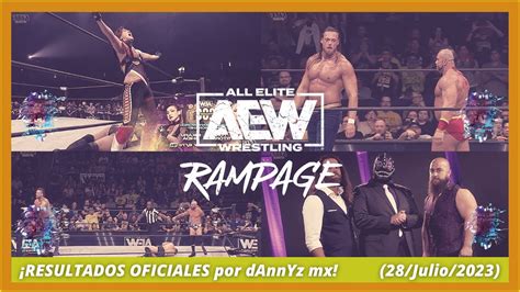 Resultados De Aew Rampage Julio Hikaru Shida Vs Nyla Rose