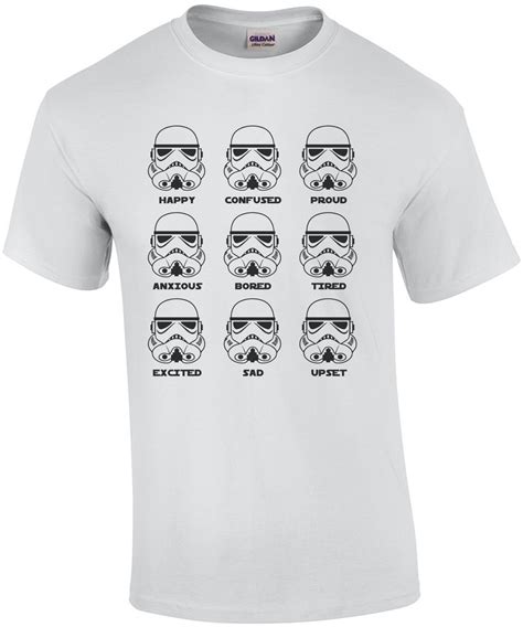 Stormtrooper Emotions Funny Star Wars T Shirt