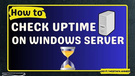 How To Check Uptime On Windows Server Youtube