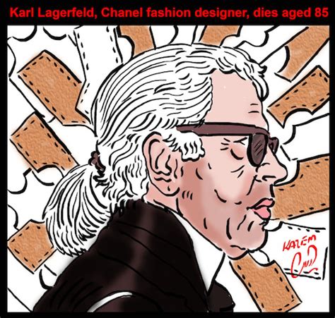 Karl Lagerfeld Von Hossein Kazem Berühmte Personen Cartoon Toonpool