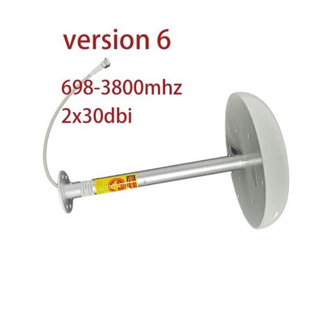 Version 6 Mimo Feed Horn For Parabolic Antenna Dual Polarization 3g 4g Lte Antenna 698 3800mhz