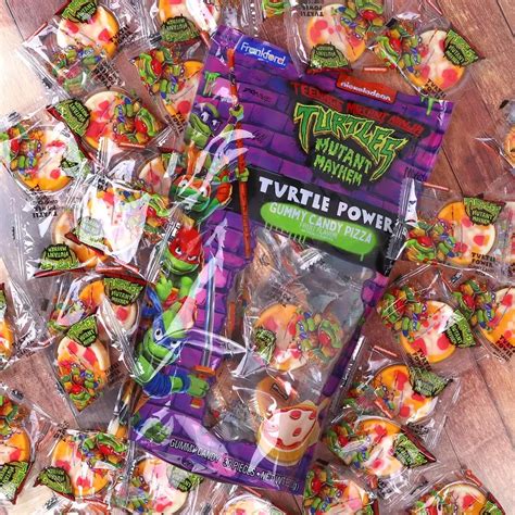 New Mutant Mayhem Movie Turtle Power Mini Gummy Candy Pizza