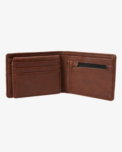 Dimension Faux Leather Bi Fold Wallet Billabong