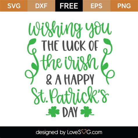 Happy St Patricks Day Svg Cut File