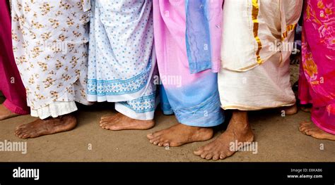 Indian Woman Barefoot