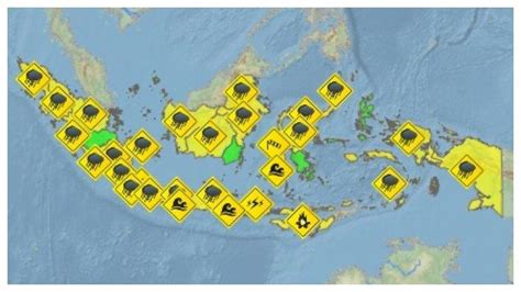 Peringatan Dini BMKG Jumat 2 Oktober 2020 Cuaca Ekstrem Di 23 Wilayah