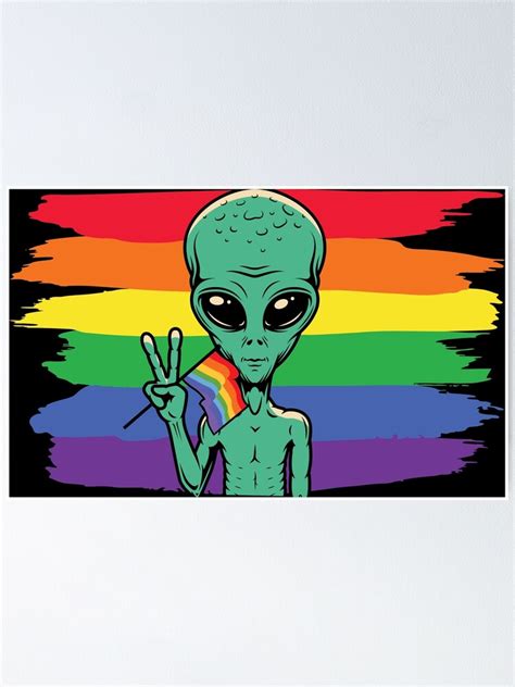 Funny Lgbt Pride Alien Lgbt Flag Gay Pride Month Transgender Rainbow