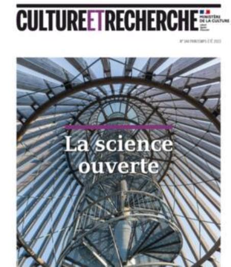 Le dernier numéro de Culture et Recherche consacré à la science ouverte