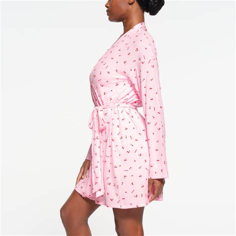 Soft Lounge Robe Cherry Blossom Print