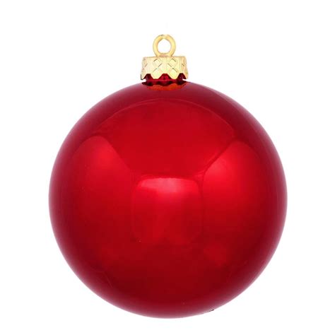 Shiny Red Hot UV Resistant Commercial Shatterproof Christmas Ball ...