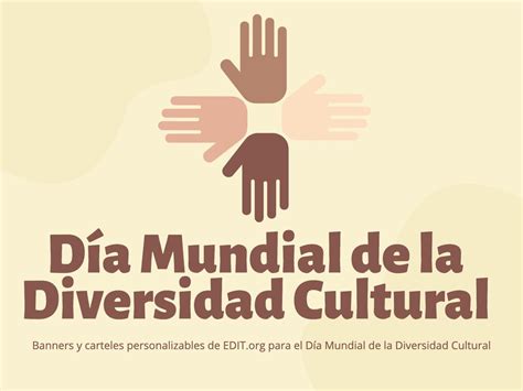 Plantillas Del D A De La Diversidad Cultural Editables Online