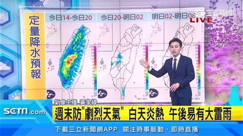 各地晴朗炎熱「午後易有大雨」 高溫飆36 38度｜三立準氣象｜20240707｜三立新聞台 Youtube