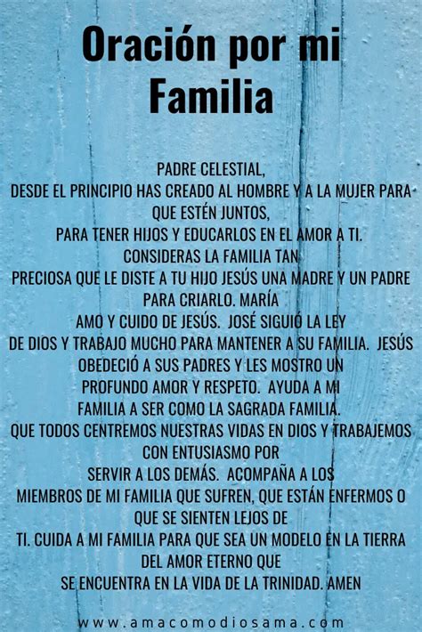 Oración Por Mi Familia Ama Como Dios Ama