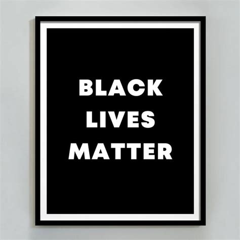 Black Lives Matter Poster - Etsy