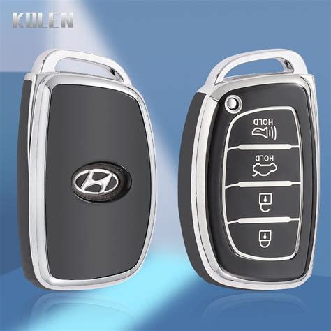 Tpu Car Remote Key Case Cover Shell Fob For Hyundai Tucson Santa Fe