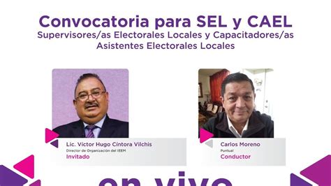 Detrás De Tu Voto Tema Convocatoria Para Sel Y Cael Youtube