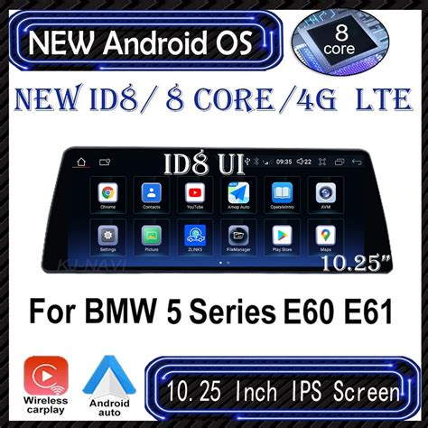 Bmw 5シリーズe60 E61 Cccc Cicシステム用マルチメディアプレーヤーgpsナビゲーション付きカーラジオandroid12