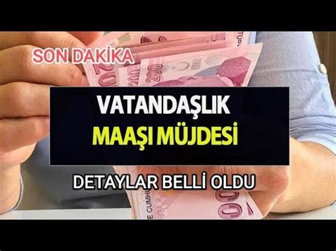 VATANDAŞLIK MAAŞI NEDİR KİMLER ALACAK AİLE DESTEK ALANLAR MAAŞ OLARAK