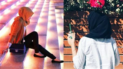 Hijab Hidden Face Dpz A N Stylish Fashion Girl Poses Hidden Face