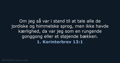 16 November 2014 Dagens Bibelvers 1 Korinterbrev 13 1