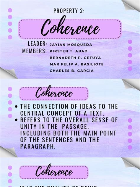 Explaining the Difference Between Coherence and Cohesion in Text | PDF ...