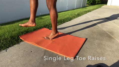 Single Leg Toe Raises YouTube