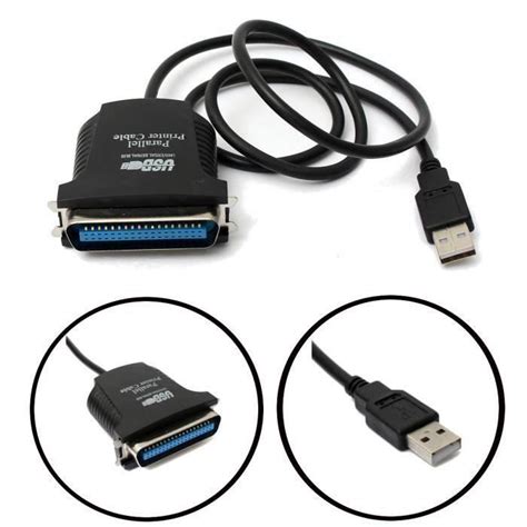 Usb Port Vers Parall Le Ieee Pin Imprimante Printer C Ble