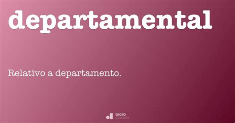 Departamental Dicio Dicion Rio Online De Portugu S