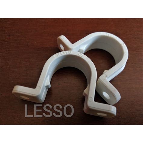 Jual U Style Klem Conduit LESSO 20mm 1 2 Penjepit Pipa Listrik Clamp