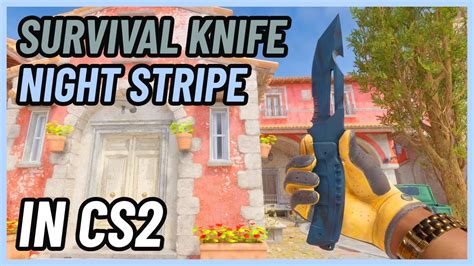 Cs Survival Knife Night Stripe Cs Knife In Game Showcase K Youtube