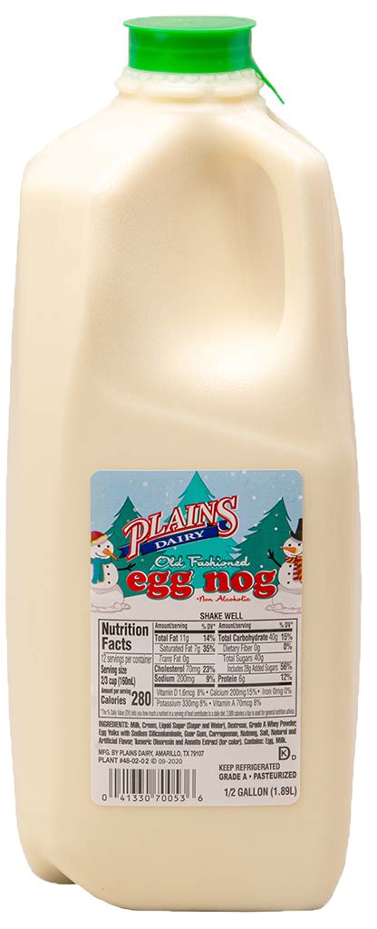 Eggnog — Plains Dairy When You Want The Best Its Plains To See