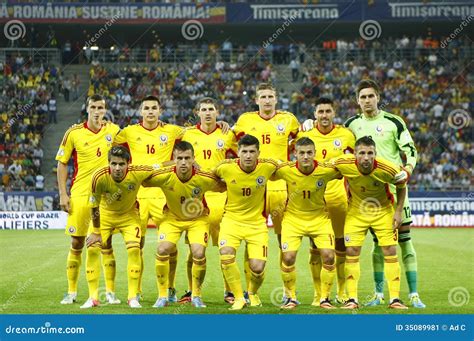 Romania Football Team Editorial Photo Image Of Happiness 35089981