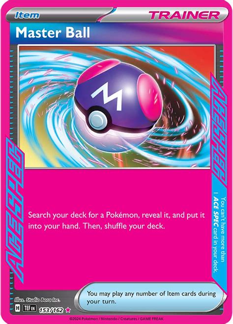 Serebii net Pokémon Card Database Temporal Forces 153 Master Ball