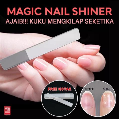 Jual Kikir Kuku Kaca Ada Boxnya Nano Akrilik Bening Mengkilap Glass