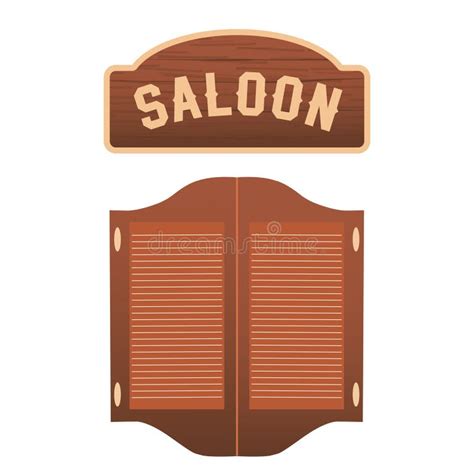 Cowboy Saloon Doors Stock Illustrations – 233 Cowboy Saloon Doors Stock ...