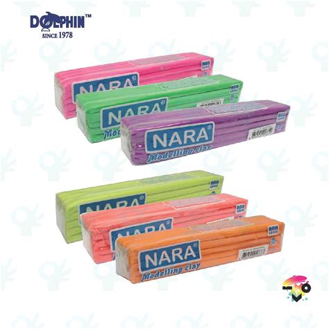 Nara Kiddy Clay Modelling Clay Neon Colour Bar Of Clay In Printed