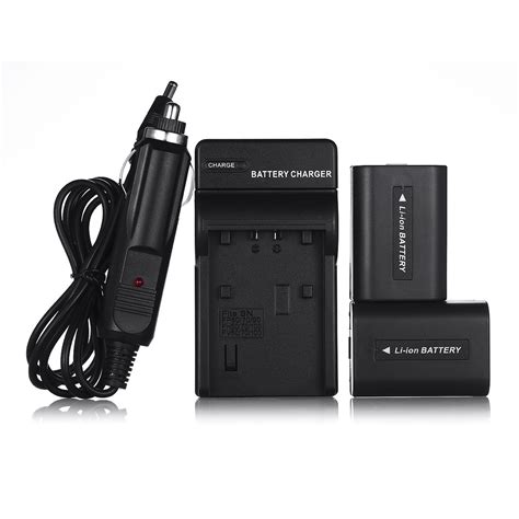 Powerextra 2 Pack 1000mah 74v Np Fh50 Battery Battery Charger For Sony Alpha Dslr A230 Dslr