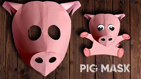 Free Printable For DIY Paper Plate Pig Mask Craft Kids Art, 40% OFF