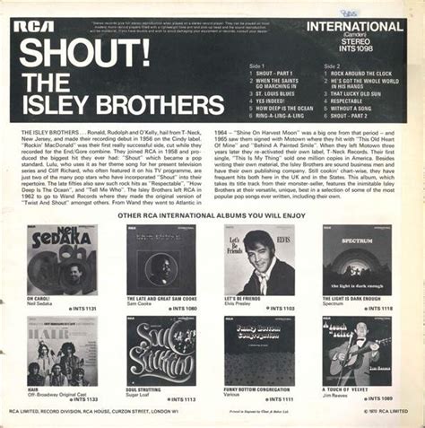 The Isley Brothers - Shout - Vinyl Pussycat Records