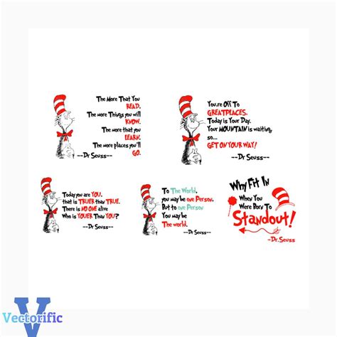 Dr seuss best quotes bundle svg, dr seuss svg, trending svg, - Inspire ...