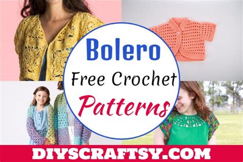 Free Crochet Bolero Patterns Diyscraftsy