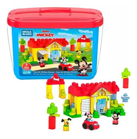 Mega Bloks Blocos Montar Casa Casinha Do Mickey Minnie P S Frete Gr Tis