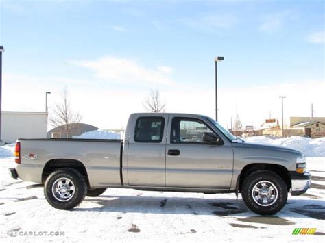 2002 Light Pewter Metallic Chevrolet Silverado 1500 Extended Cab 4x4