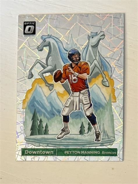 Panini Donruss Optic Peyton Manning Downtown Case Hit Ssp Slab