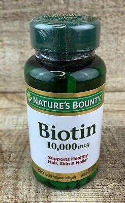 Nature S Bounty Biotin Mcg Rapid Release Softgels Ea Exp