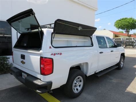 2016 White Chevy Silverado 1500 Leer 100rcc Topper Rear Topperking Topperking Providing