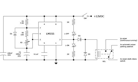 555 Intermittent Wiper Circuit Diagrams Circuit Ozone Genera