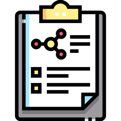 Report Detailed Straight Lineal Color Icon