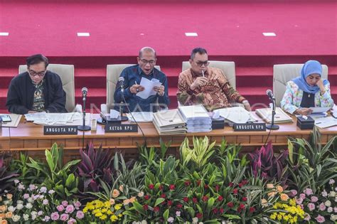 Kpu Telah Mengesahkan Perolehan Suara Pilpres Di Provinsi Antara Foto