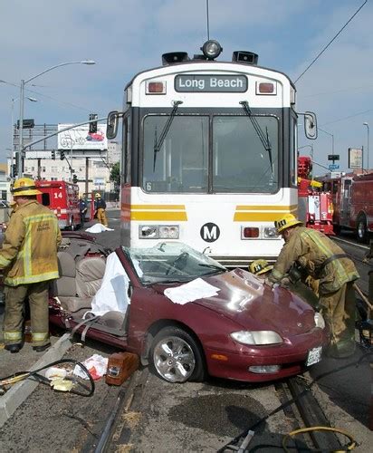 Two Dead After Train And Car Collide Los Angeles Firefighter… Flickr